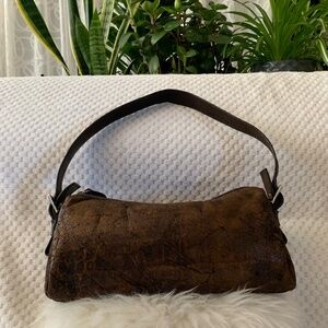 The Trend Italy suede genuine crocs leather